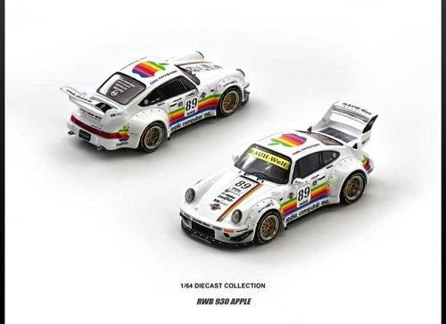 Load image into Gallery viewer, INNO64 1/64 RWB 930 #89 Apple Livery Diecast Model Car
