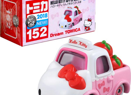 Load image into Gallery viewer, Takara Tomy Tomica Dream Sanrio #152 Hello Kitty Apple Carry Toy Car Diecast
