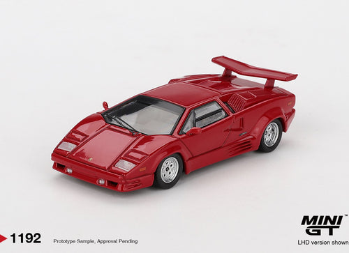 Load image into Gallery viewer, (Pre-order) MINI GT #1192 Lamborghini Countach 25th Anniversary Red Model Car
