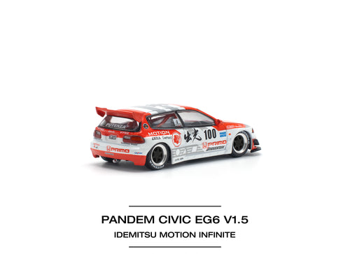 Load image into Gallery viewer, POPRACE 1/64 PANDEM CIVIC EG6 v1.5 IDEMITSU MOTION INFINITE Model
