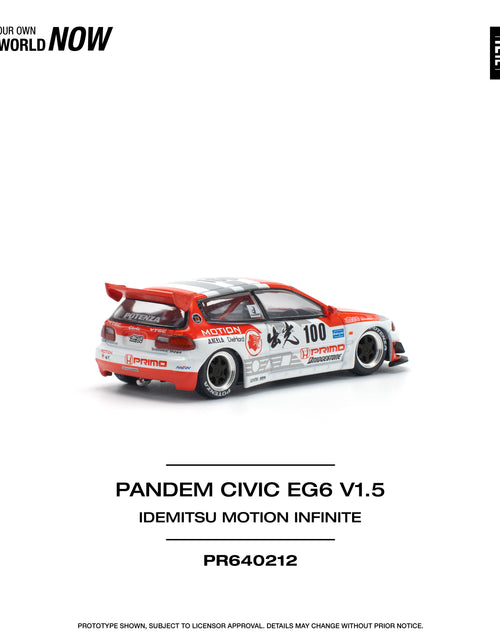 Load image into Gallery viewer, POPRACE 1/64 PANDEM CIVIC EG6 v1.5 IDEMITSU MOTION INFINITE Model
