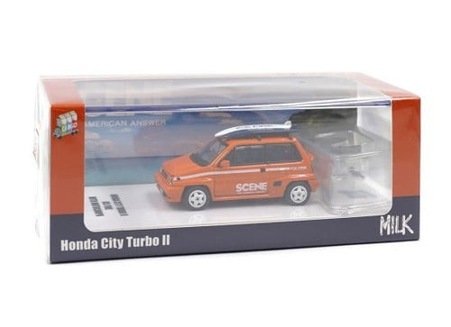 Load image into Gallery viewer, INNO64 1/64 Honda City Turbo II ICE FIRE ORANGE Diecast Scale Model Car
