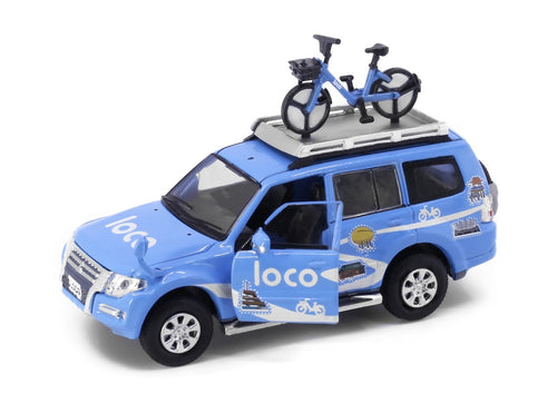 Load image into Gallery viewer, Tiny City 128 Die-cast Model Car - MITSUBISHI Pajero Loco Bike
