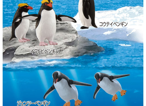 Load image into Gallery viewer, Takara Tomy Ania AL-36 Penguin Set Floating Ver Animal Figure Toy 3-Pack
