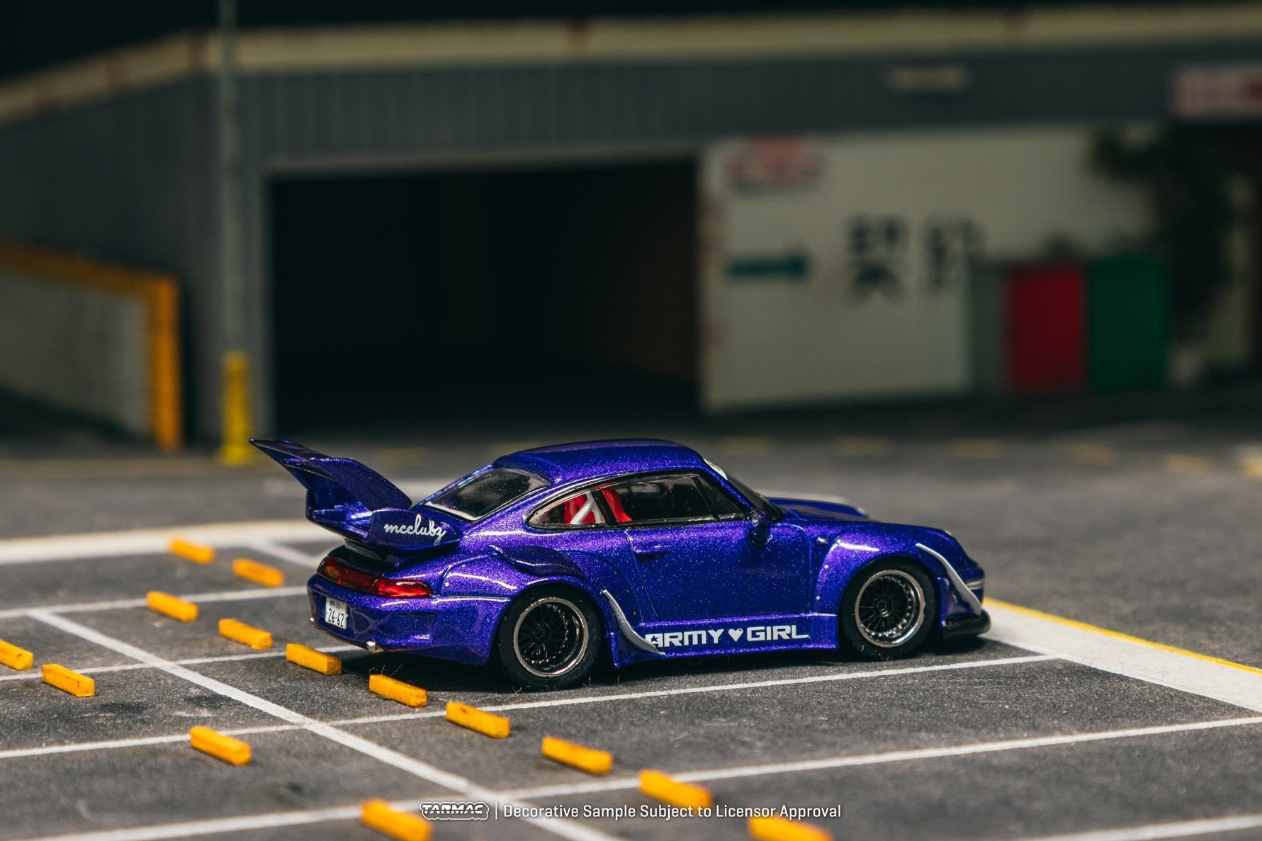 Tarmac Works 1:64 RWB 993 ARMY GIRL Diecast Model Car