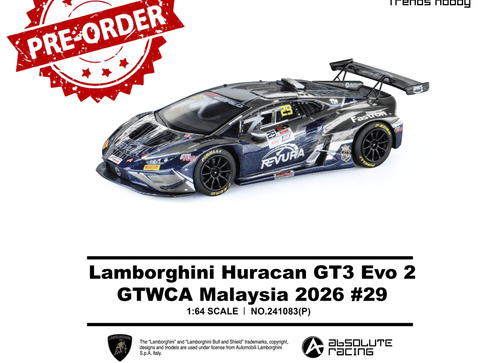 Load image into Gallery viewer, (Pre-order) Trends Hobby Lamborghini Huracan GT3 EVO2 GTWCA Malaysia 2026 #29

