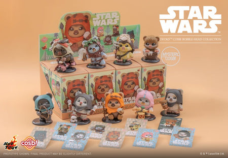 Hot Toys Star Wars Ewoks Cosbi Bobble-Head Collection Figure Set (Set of 8)