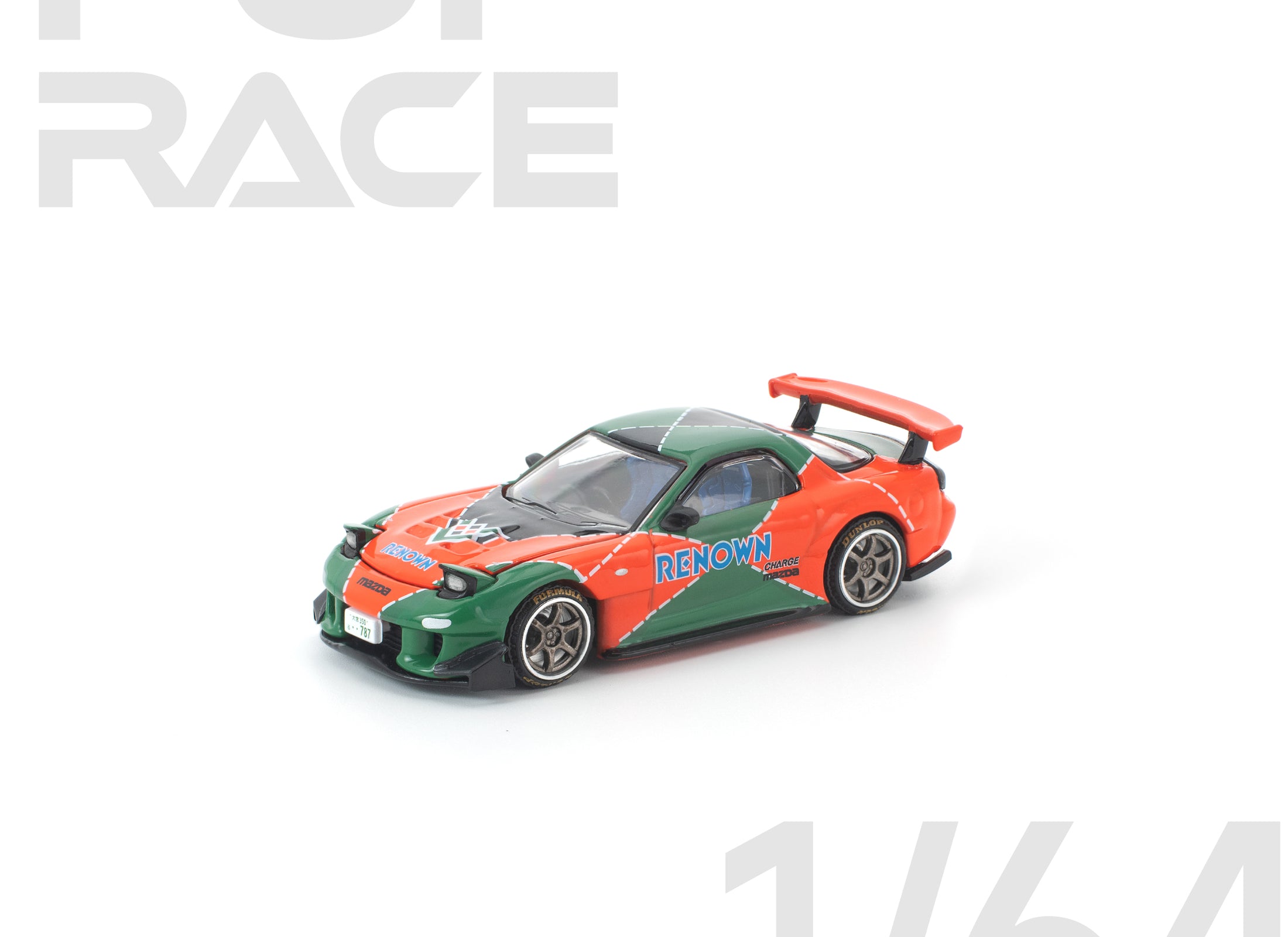 (Pre-order) POPRACE 1/64 MAZDA RX7 RE-AMEMIYA RENOWN Model Car  #PR640406