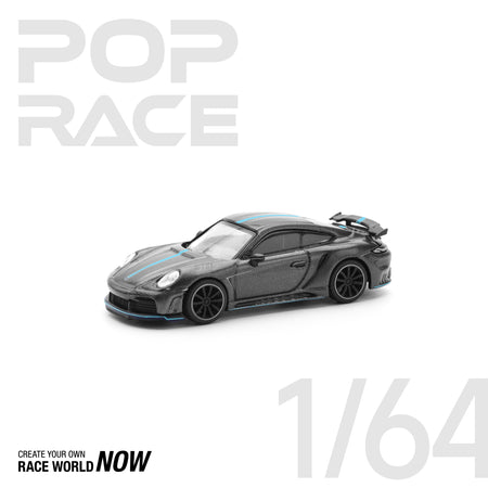 POPRACE 1/64 992 STINGER GTR CARBON EDITION (BLUE LINE) model car