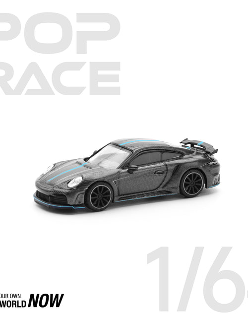 Load image into Gallery viewer, POPRACE 1/64 992 STINGER GTR CARBON EDITION (BLUE LINE) model car
