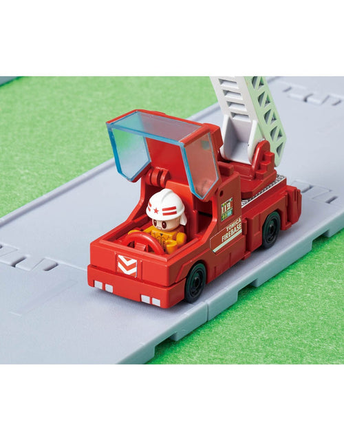 Load image into Gallery viewer, Takara Tomy Tomica World Town - Town Creator Fire Base play Set
