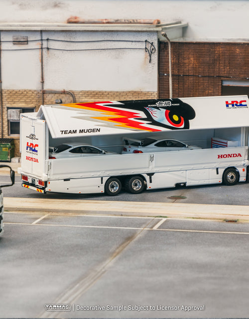 Load image into Gallery viewer, Tarmac Works 1/64 Mitsubishi Fuso Super Great TEAM MUGEN Model Car
