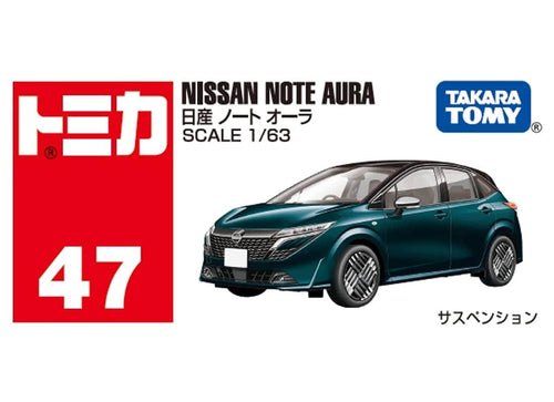 Load image into Gallery viewer, Takara Tomy Tomica Diecast Model Car 1:63 No.47 Nissan Note Aura
