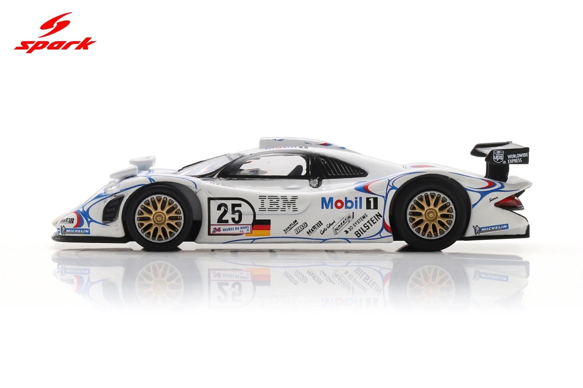 (Pre-order) Spark Porsche 911 GT1 No.25 2nd Le Mans 24H 1998 Diecast Model Car