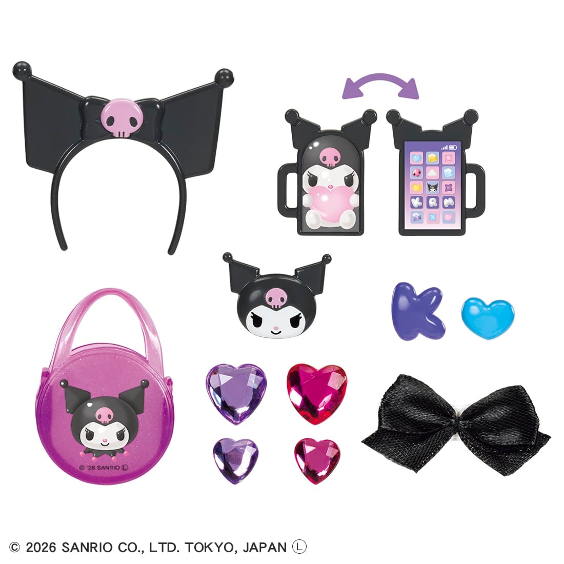 Takara Tomy Licca-chan Kuromi decorated Licca Doll Set