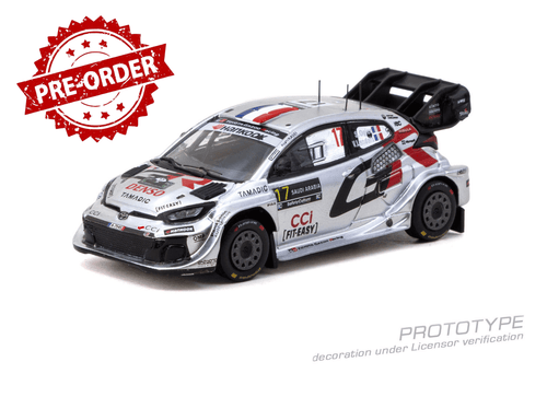 Load image into Gallery viewer, (Pre-order) Tarmac Works 1/64 Toyota GR YARIS Rally1 HYBRID Rally Saudi Arabia
