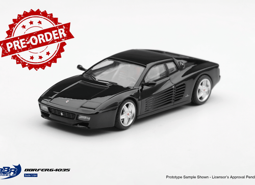 Load image into Gallery viewer, (Pre-order) BBR 1/64 Ferrari 512 TR Nero (Black) Diecast Model Car
