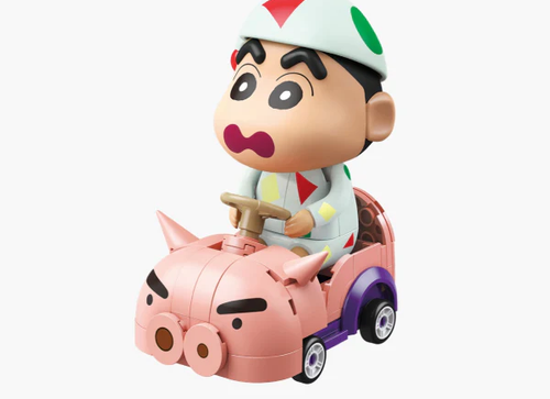 Load image into Gallery viewer, Qman Keeppley Building Blocks #K20619 - Crayon Shinchan Shinchan's piggy car
