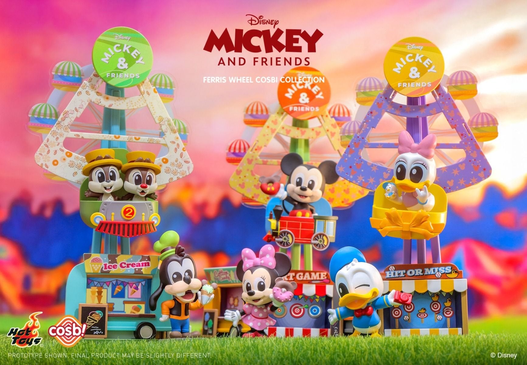 Hot Toys Disney Mickey & Friends Ferris Wheel Cosbi Collection Full Set of 6
