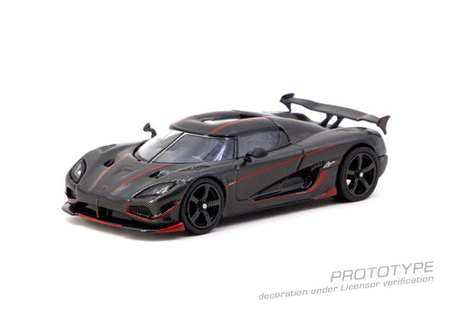 Load image into Gallery viewer, Tarmac Works Koenigsegg Agera RS  Black Carbon Fiber / Red Accents
