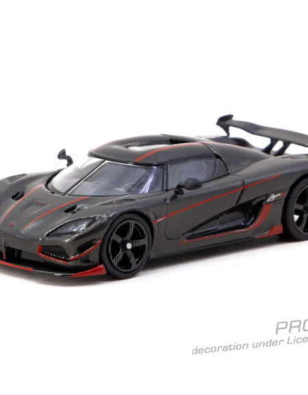 Tarmac Works 1/64 Koenigsegg Agera RS  Black Carbon Fiber / Red Accents