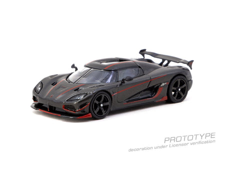 Tarmac Works 1/64 Koenigsegg Agera RS  Black Carbon Fiber / Red Accents
