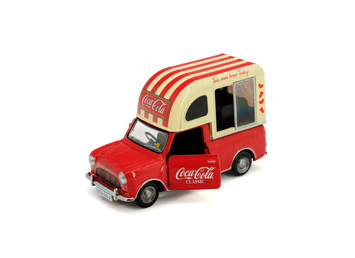 Load image into Gallery viewer, Tiny City Die-cast Model Car 1/50 Morris Mini Pickup Coca-Cola
