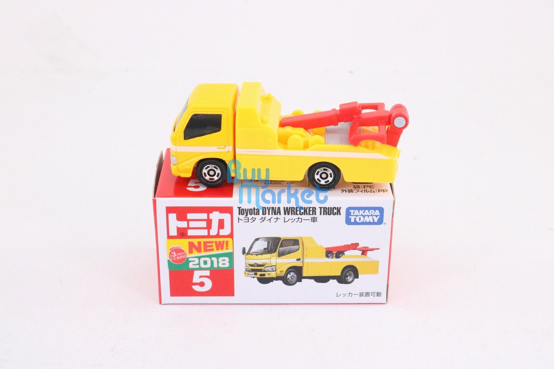 Takara Tomy Tomica No.05 Toyota DYNA Wrecker Truck Diecast Toy Car 2018 NEW