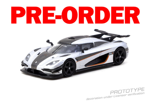 Load image into Gallery viewer, (Pre-order) Tarmac Works 1/64 Koenigsegg One:1 Silver Diecast Model Car
