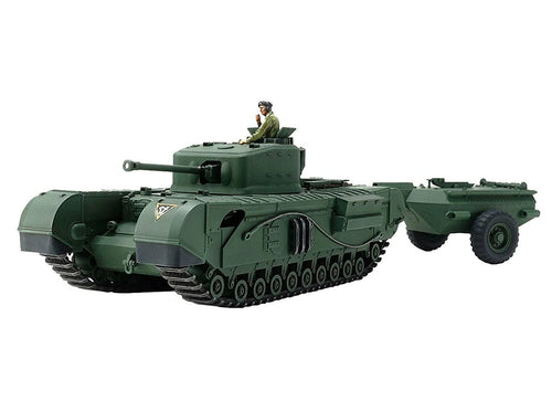 Load image into Gallery viewer, Tamiya 1/48 British Tank Churchill MkVII Crocodile Assembly Model #32594
