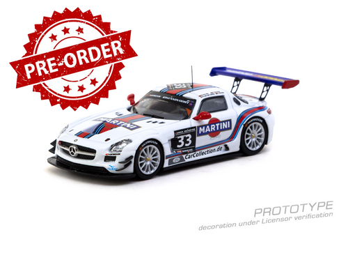 Load image into Gallery viewer, (Pre-order)Tarmac Works 1/64 Mercedes-Benz SLS AMG GT3 12h Zandvoort 2014 Winner
