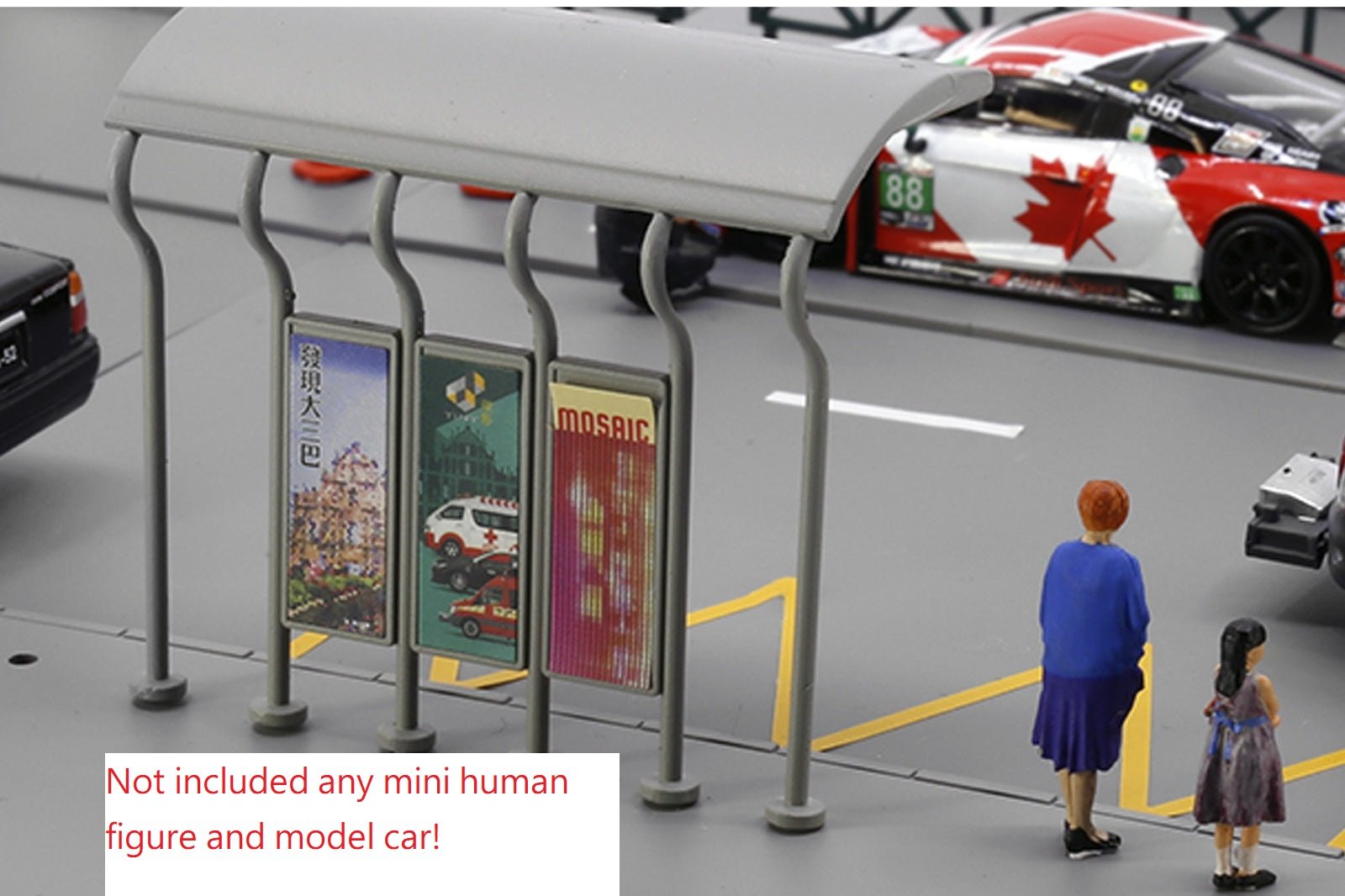 TINY City scale 1:64 Street Diorama Painted Model - S1 Macau Road Set