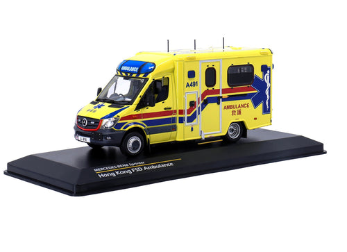 Load image into Gallery viewer, Tiny City Hobby 1/43 MERCEDES-BENZ Sprinter FL HKFSD Ambulance (A491) Model Car
