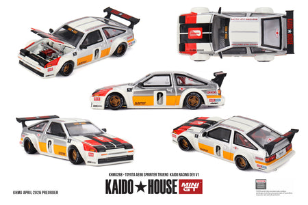 (Pre-order) Kaido House X Mini GT #268 Toyota AE86 Sprinter Trueno Racing Dev V1