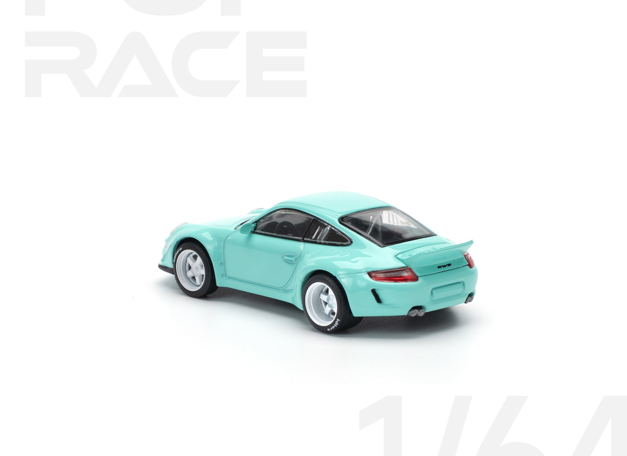 POPRACE 1/64 RWB 997 BLUE Diecast Model Car
