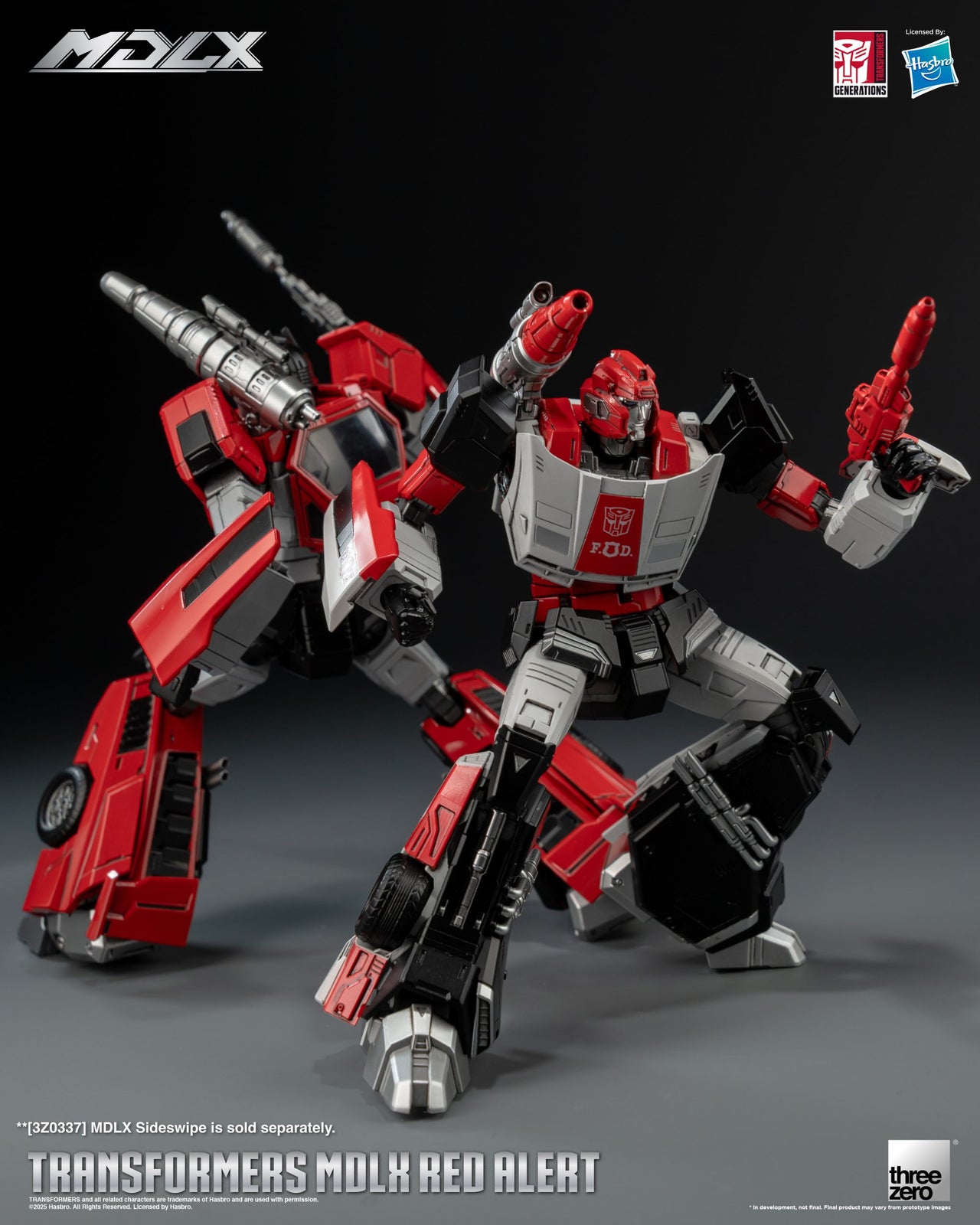 Threezero Transformers MDLX Red Alert Action Figure 20cm