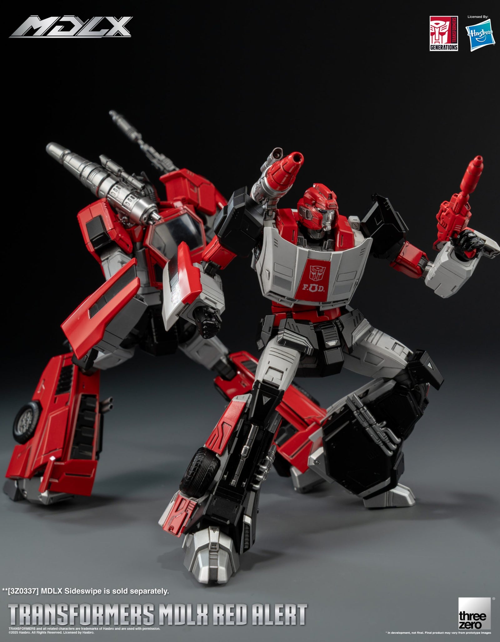Threezero Transformers MDLX Red Alert Action Figure 20cm