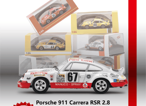Load image into Gallery viewer, (Pre-order) Sparky 1/64 - Porsche 911 Carrera RSR 2.8 No.67 24H Le Mans 1974
