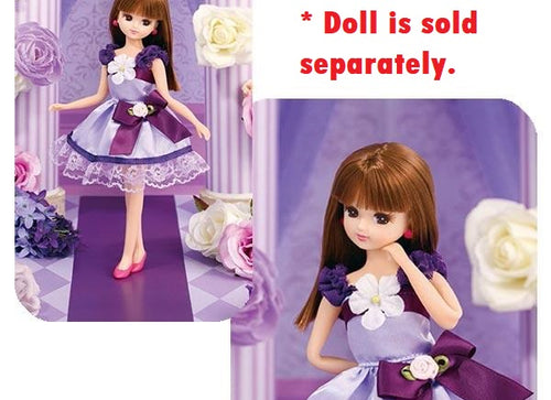 Load image into Gallery viewer, Takara Tomy Licca Chan Doll Dress - LW-03 Grape Ribbon Flower
