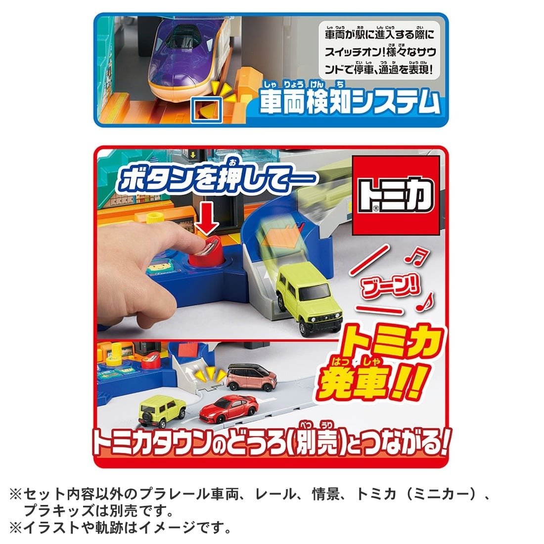 Takara Tomy Plarail Lever Action & Sound! Big Station Playset