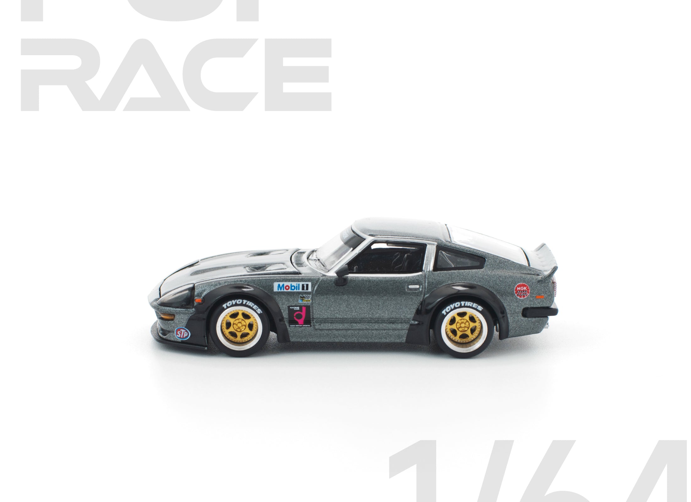 (Pre-order) POPRACE 1/64 PANDEM 280ZX GUN METAL Diecast Model Car