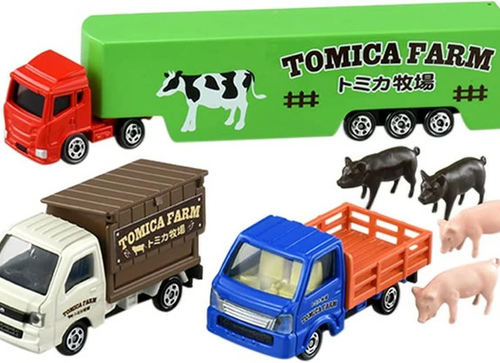 Load image into Gallery viewer, Takara Tomy Tomica Gift Set Die-cast Model Car Farm Truck Set (4 Cars)

