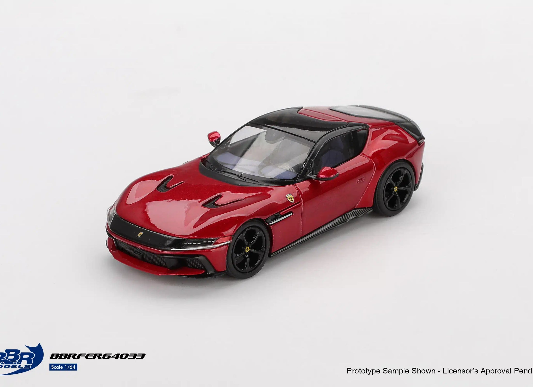 (Pre-order) BBR 1/64 Ferrari 12 Cilindri Rosso Imola Diecast Model Car
