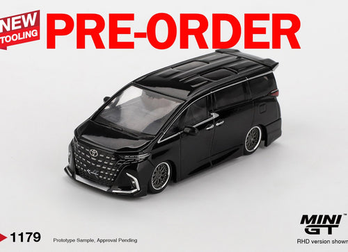 Load image into Gallery viewer, (Pre-order) MINI GT #1179 Toyota Alphard 40 KUHL Black LHD Diecast Model Car
