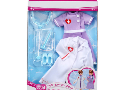 Load image into Gallery viewer, Takara Tomy Licca Chan Doll Dress Set - LW-14 Doctor &amp; Nurse Dress Set
