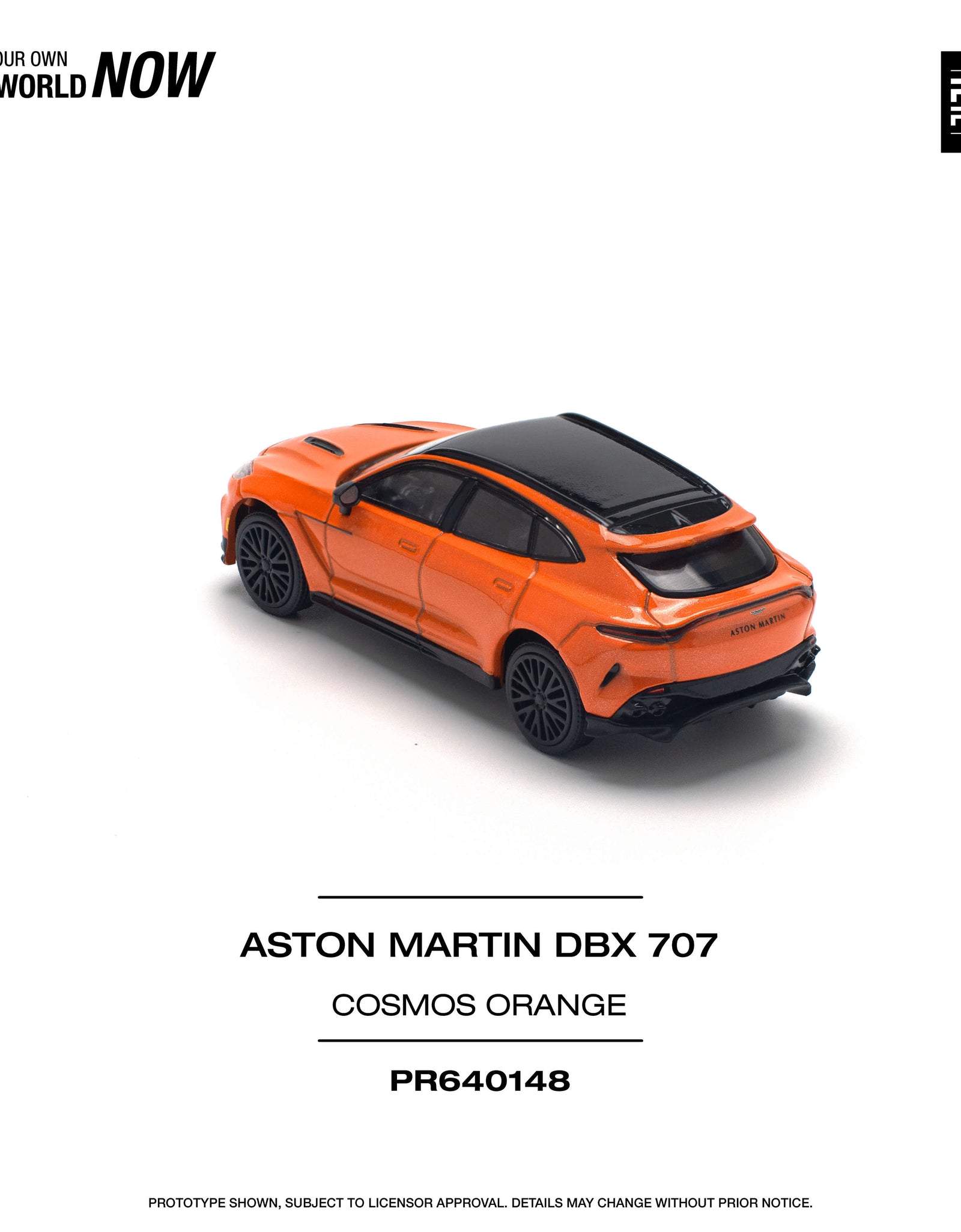 POPRACE 1/64 ASTON MARTIN DBX 707 - COSMOS ORANGE Model Car