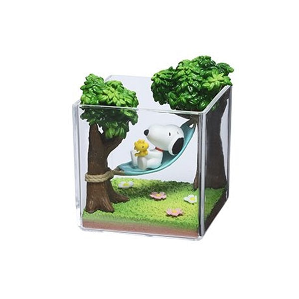 Re-Ment Snoopy & Woodstock Terrarium On Vacation Figure (Set of 6)