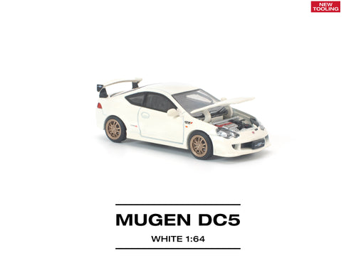 Load image into Gallery viewer, (Pre-order) POP RACE 1/64 HONDA DC5 MUGEN WHITE Diecast Model Car
