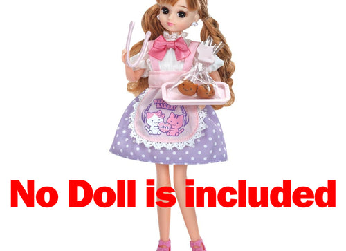 Load image into Gallery viewer, Takara Tomy Licca Chan Clothes LW-13 Nekoneko Bakery Dress Set (NO DOLL)

