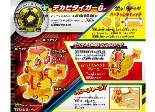 Load image into Gallery viewer, Takara Tomy Cap Revolution Bottleman BOT-55 Dekavitiger G Decabi Tiger G
